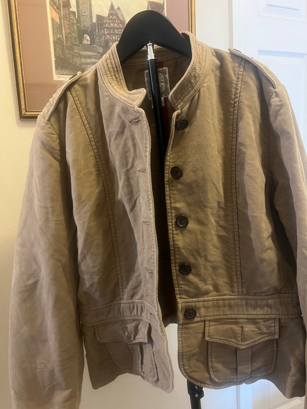 Ralph Lauren Polo Jeans Military style Jacket in Tan XL